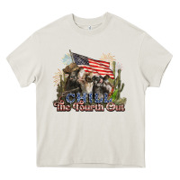 Cream chill the fourth out cows 4th july america Heavy Core Tee - NancyCooperArtShop