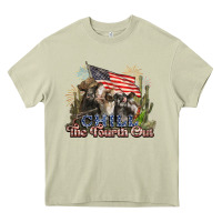 Chill The Fourth Out Cows 4th July America Heavy Core Tee | Teevron
