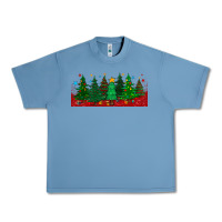Pebble Blue christmas trees libbey glass Urban Heavy Tee - BundleAndBundleShop