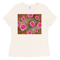 Bone Western Pink Roses Ladies Tee - LillyAllenDesigns