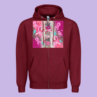 Warrior Zipper Hoodie Designed By Cowgirlartshop