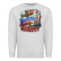 Dove Grey This is gods country Premium Sweatshirt - FaDigitalArtStudio