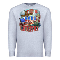 Heather Grey This is gods country Premium Sweatshirt - FaDigitalArtStudio