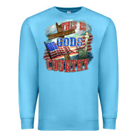 Ocean Blue This is gods country Premium Sweatshirt - FaDigitalArtStudio