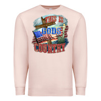 Pale Pink This is gods country Premium Sweatshirt - FaDigitalArtStudio