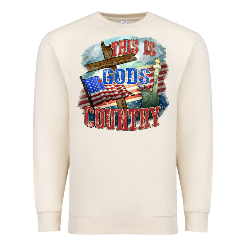 This Is Gods Country Premium Sweatshirt by FaDigitalArtStudio | Teevron