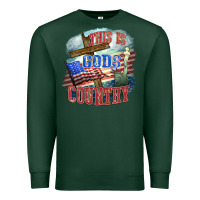 Sports Green This is gods country Premium Sweatshirt - FaDigitalArtStudio