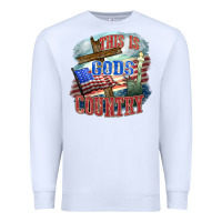 White This is gods country Premium Sweatshirt - FaDigitalArtStudio