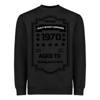 Black vintage quality without compromise 1970 Heavyweight Sweatshirt - Bettercallsaul