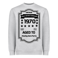 Heather Grey vintage quality without compromise 1970 Heavyweight Sweatshirt - Bettercallsaul