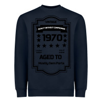 Navy vintage quality without compromise 1970 Heavyweight Sweatshirt - Bettercallsaul