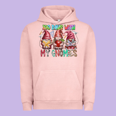 100 Days With My Gnomies Urban Hoodie Designed By Racoondesign