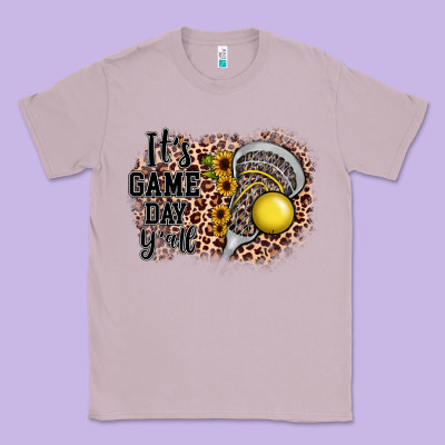 It's Game Day Y'all Lacrosse Classic Tee Designed By Jahusdesignshop