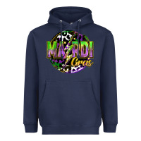 Navy mardi gras lightning Heavyweight Hoodie - FaDigitalArtStudio