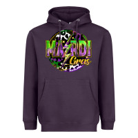 Plum mardi gras lightning Heavyweight Hoodie - FaDigitalArtStudio