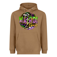Toasted Coconut mardi gras lightning Heavyweight Hoodie - FaDigitalArtStudio
