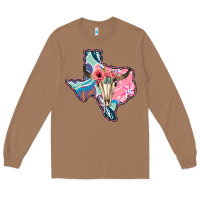 Toasted Coconut Texas Boho Bull Skull Long Sleeve Tee - Bettercallsaul