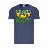 Vintage Denim Bad And Boozy St. Patricks Vintage Tee - BundleAndBundleShop