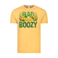 Vintage Mustard Bad And Boozy St. Patricks Vintage Tee - BundleAndBundleShop