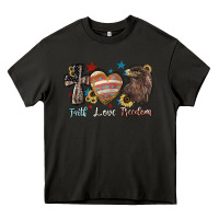 Asphalt faith love freedom usa Heavy Core Tee - NancyCooperArtShop