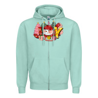 Seafoam joy snowman Zipper Hoodie - CowGirlArtShop