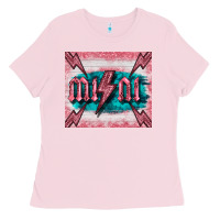 Bubblegum Pink western mini pink glitter Ladies Tee - BarkalooDesign