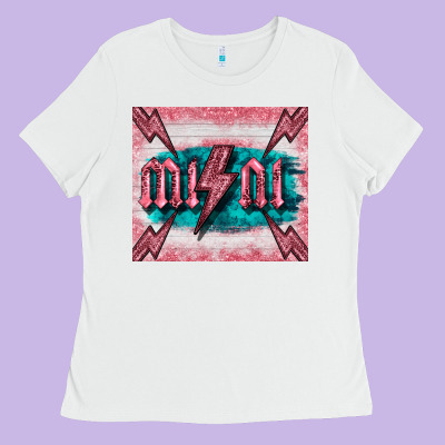 Western Mini Pink Glitter Ladies Tee Designed By Barkaloodesign