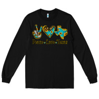 Black Peace Love Texas Long Sleeve Tee - Bettercallsaul