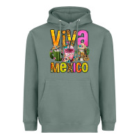 Viva Mexico Mexican Coffee Cups Heavyweight Hoodie | Teevron