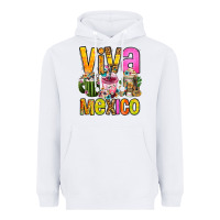 White viva mexico mexican coffee cups Heavyweight Hoodie - FaDigitalArtStudio