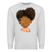 Dove Grey black girl Premium Sweatshirt - FaDigitalArtStudio