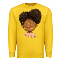 Lemon black girl Premium Sweatshirt - FaDigitalArtStudio