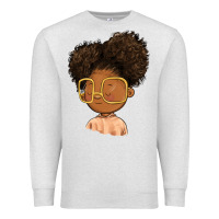 Oatmeal Heather black girl Premium Sweatshirt - FaDigitalArtStudio
