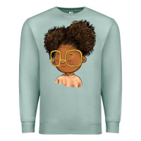 Seafoam black girl Premium Sweatshirt - FaDigitalArtStudio