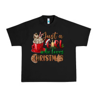 Black just a girl who loves christmas Urban Heavy Tee - BundleAndBundleShop