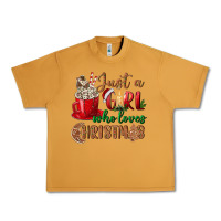 Peanut Butter just a girl who loves christmas Urban Heavy Tee - BundleAndBundleShop