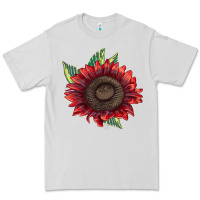 Dove Grey procut red sunflower Premium Tee - LillyAllenDesigns