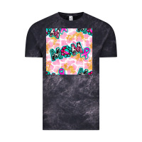 Cloud Black Breast Cancer Awareness Mom With Leopard Patterns Vintage Tee - BundleAndBundleShop
