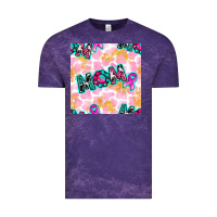Cloud Purple Breast Cancer Awareness Mom With Leopard Patterns Vintage Tee - BundleAndBundleShop