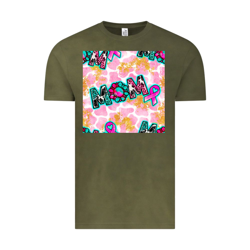 Breast Cancer Awareness Mom With Leopard Patterns Vintage Tee by BundleAndBundleShop | Teevron