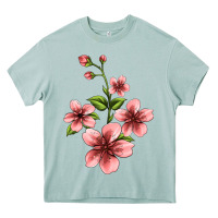 Arona pink flowers hibiscus Heavy Core Tee - Jasminsmagicworld