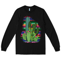 Black Western Serape Cactus Long Sleeve Tee - Bettercallsaul