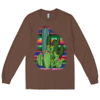 Chestnut Western Serape Cactus Long Sleeve Tee - Bettercallsaul