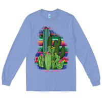 Colony Blue Western Serape Cactus Long Sleeve Tee - Bettercallsaul