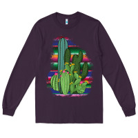 Plum Western Serape Cactus Long Sleeve Tee - Bettercallsaul