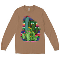 Toasted Coconut Western Serape Cactus Long Sleeve Tee - Bettercallsaul