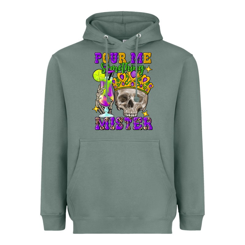 Skull Pour Me Something Mister Heavyweight Hoodie by FaDigitalArtStudio | Teevron