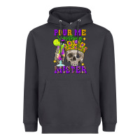 Smoke Skull pour me something mister Heavyweight Hoodie - FaDigitalArtStudio