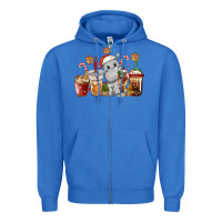 True Royal hippopotamus coffee cups christmas Zipper Hoodie - CowGirlArtShop