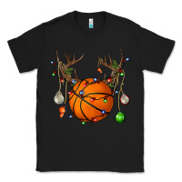 Black Basketball Horn Christmas Classic Tee - BundleAndBundleShop